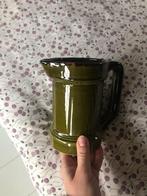 Vintage vaas/kan - Oker geel/groen, Ophalen of Verzenden