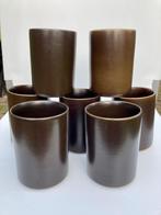 7 vintage bekers mokken bruin herfst servies Nordic Ierland, Huis en Inrichting, Keuken | Servies, N, N, Ophalen of Verzenden