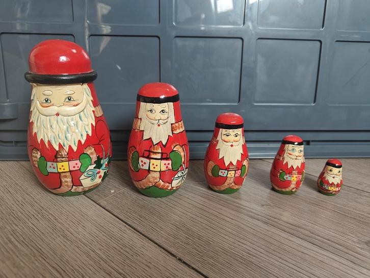 Matroesjka Poppen - Kerstman Design, Antiek en Kunst, Curiosa en Brocante, Ophalen of Verzenden