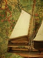 GEWELDIG OUD EIGEN BOUW HOUTEN MODELSCHIP TOPSTAAT 105X75 CM, Gebruikt, X, Ophalen, Overige merken