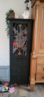 2x mooie zwarte kasten, Ophalen, 25 tot 50 cm, Glas, 50 tot 100 cm