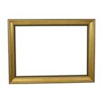 Strakke Gouden Houten Lijst Schilderij Kader Klassiek 58x43, Gebruikt, Ophalen of Verzenden, Minder dan 50 cm, 50 tot 75 cm