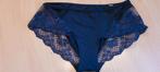 Heupslip blauw - maat 38 - kant, Ophalen of Verzenden, Blauw, Slip