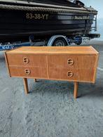 Vintage Deense teak ladenkast- 1960s, Huis en Inrichting, Kasten | Ladekasten, Zo goed als nieuw, 3 of 4 laden, Minder dan 100 cm