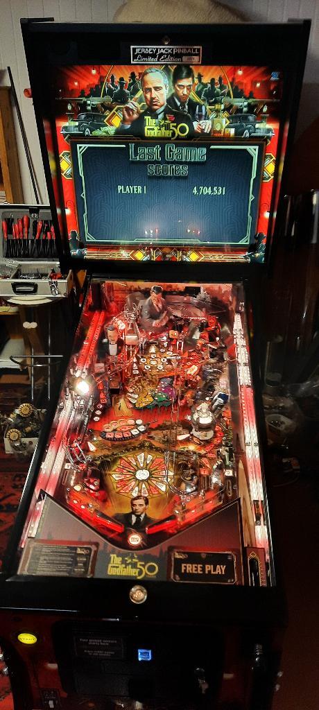 Flipperkast The Godfather mit Topper, Verzamelen, Automaten | Flipperkasten, Gebruikt, Elektronisch, Flipperkast, Overige merken