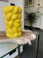 Citroengele Vaas Home Accents, Gebruikt, Geel, Aardewerk of Porselein, Ophalen of Verzenden