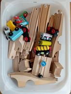 Houten Treinbaan speelgoed - Rails & Treinen, Kinderen en Baby's, Speelgoed | Houten speelgoed, Ophalen of Verzenden, Gebruikt