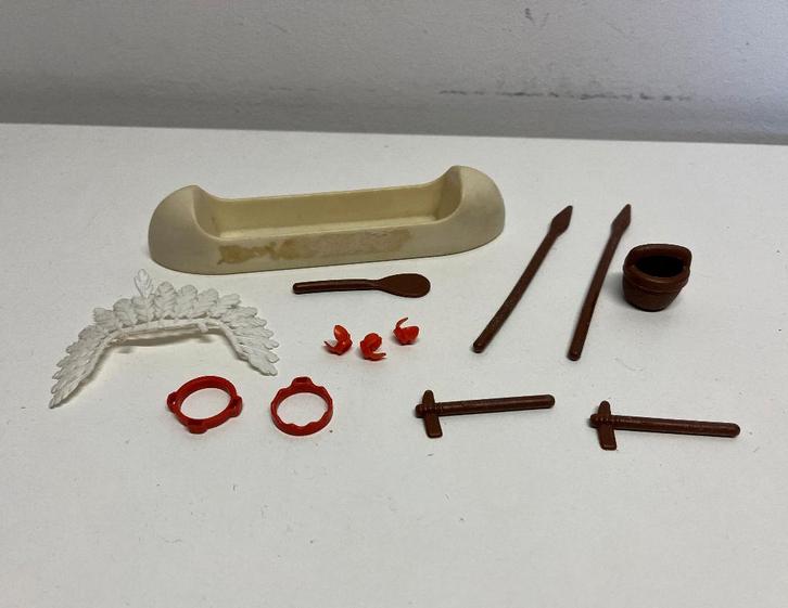 Western nr 294: Onderdelen jr '70 Indianen Opperhoofd 3253, Kinderen en Baby's, Speelgoed | Playmobil, Gebruikt, Los playmobil