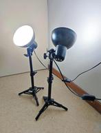 Retro studiolampen - 2 stuks 65 cm., Gebruikt, Retro industrial, Ophalen of Verzenden, Minder dan 100 cm