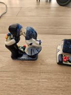 Delfts Blauw Beeldjes - Twee Stuks, Verzamelen, Beelden en Beeldjes, Ophalen of Verzenden, Zo goed als nieuw, Mens