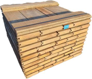 10 m2 hardhouten damwand 5 cm dik - nr: KM8 beschikbaar voor biedingen