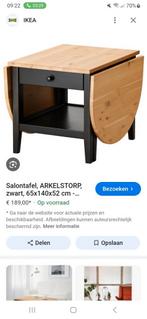 Salontafel inklapbaar, Huis en Inrichting, Tafels | Salontafels, Ophalen, Gebruikt, 100 tot 150 cm, 50 tot 100 cm