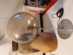 JAREN 60 CHROOM LAMP GLASHUTTE DORIA GERMANY GLAZEN BOL RAAK, Ophalen of Verzenden, Gebruikt, Minder dan 50 cm