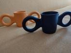 Domoor beker Gispen 2x zwart en oranje, Ophalen, Zo goed als nieuw, Overige stijlen, Overige typen