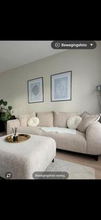 Bank elsa leen bakker + hocker, Huis en Inrichting, Ophalen of Verzenden