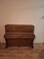 Oude piano, Muziek en Instrumenten, Piano's, Ophalen, Gebruikt, Bruin