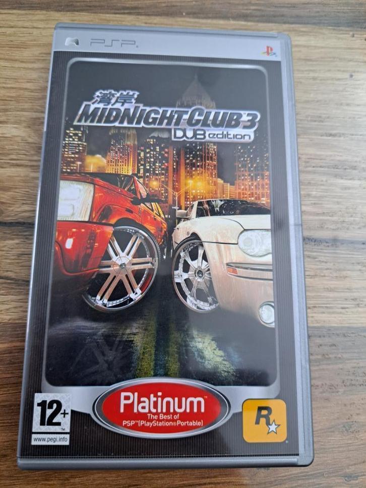 Midnight Club 3 DUB ed. Playstation Portable (PSP) PAL CIB, Spelcomputers en Games, Games | Sony PlayStation Portable, Zo goed als nieuw