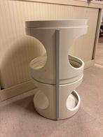 Vintage bijzettafel / plantentafel - 56cm hoog, Kunststof, Gebruikt, Rond, Ophalen