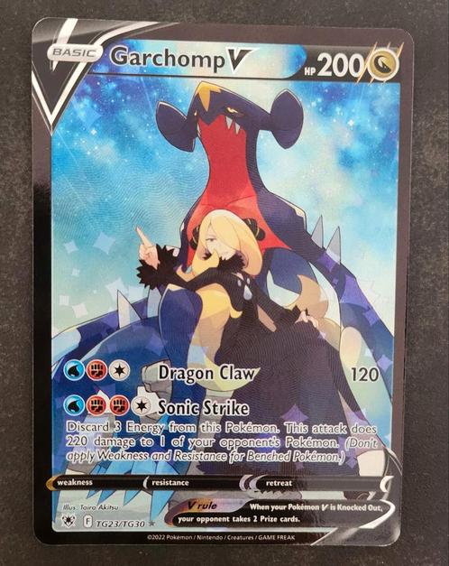Garchomp V TG23 Astral Radiance NM, Hobby en Vrije tijd, Verzamelkaartspellen | Pokémon, Nieuw, Losse kaart, Foil, Ophalen of Verzenden