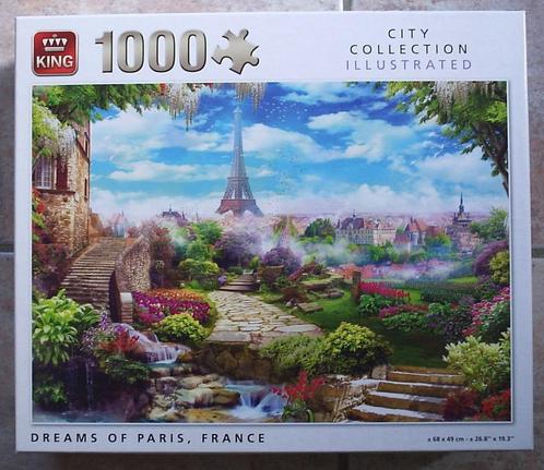 Legpuzzel King - Dreams of Paris, France, Hobby en Vrije tijd, Denksport en Puzzels, Zo goed als nieuw, Legpuzzel, 500 t/m 1500 stukjes