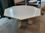 8-hoekige witte tafel met stalen frame, Ophalen, Gebruikt, 150 tot 200 cm, Vijf personen of meer