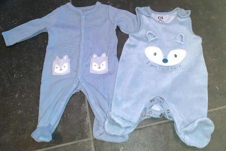 Baby kleding 2 stuks C&A vosje 56, Kinderen en Baby's, Babykleding | Baby-kledingpakketten, Zo goed als nieuw, Maat 56, Verzenden