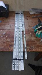 Wandrails 10x1 mtr & 2x0,5 mtr incl 45 dragers voor wandrail, Huis en Inrichting, Ophalen, Gebruikt