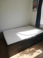 Brimnes bed (140x200), Huis en Inrichting, Slaapkamer | Bedden, Gebruikt, 140 cm, Hout, Zwart