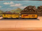Fleischmann 2x USA boxcars, Gebruikt, Gelijkstroom, Verzenden, Fleischmann
