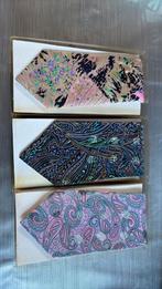 Prachtige set vintage zijden stropdassen (19 stuks), Ophalen of Verzenden, Zo goed als nieuw, Overige kleuren