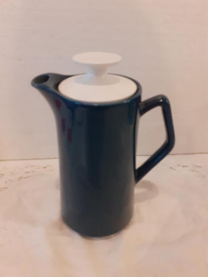 Beswick England - mooi petrolkleurige koffiepotje - 1973, Antiek en Kunst, Antiek | Servies los, Ophalen of Verzenden