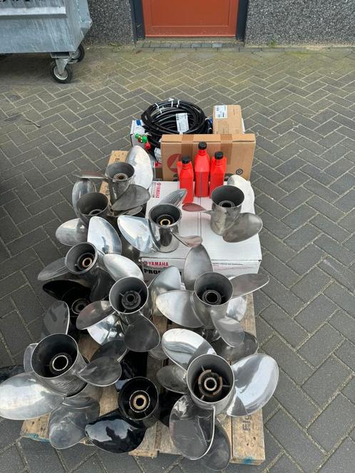 Rvs boot propellers + hydrologische stuur sets, Watersport en Boten, Accessoires en Onderhoud, Zo goed als nieuw, Motor en Techniek