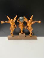 Antieke houten beeldjes staart schippers klokje, Ophalen of Verzenden