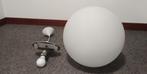 Vintage grote glazen HALA hanglamp, Huis en Inrichting, Lampen | Hanglampen, HALA, Gebruikt, Ophalen of Verzenden, Glas