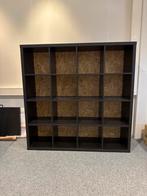 Zwarte Boekenkast met 16 Vakken, Ophalen, Gebruikt, 100 tot 150 cm, 150 tot 200 cm