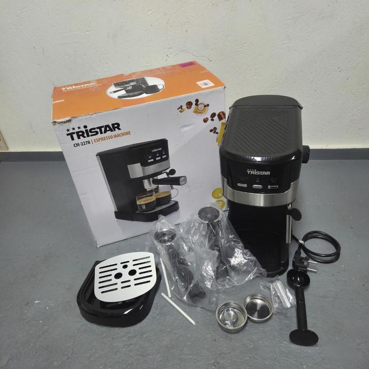 9003-202525: Tristar Espressomachine, Witgoed en Apparatuur, Koffiezetapparaten, Nieuw, Gemalen koffie, Koffiebonen, Koffiemachine