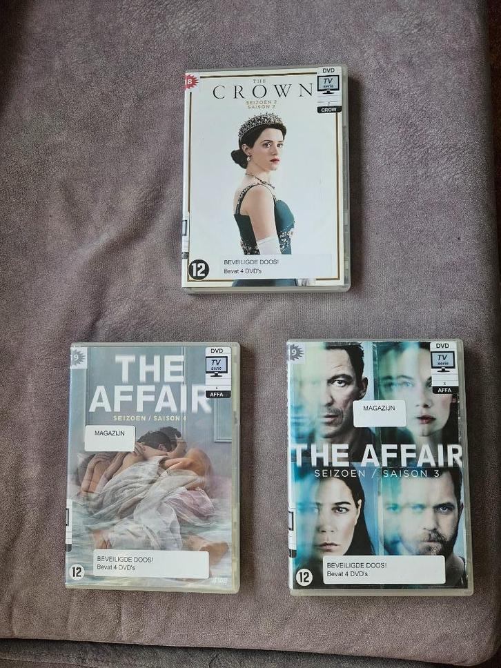 The Crown - Seizoen 2 , the Affair seizoen 3 + 4, Origineel, Cd's en Dvd's, Dvd's | Tv en Series, Gebruikt, Drama, Boxset, Vanaf 6 jaar