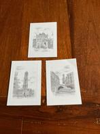 KUNSTKAARTEN MET PRACHTIGE TEKENINGEN IN PASSE PARTOUT, Antiek en Kunst, Ophalen of Verzenden