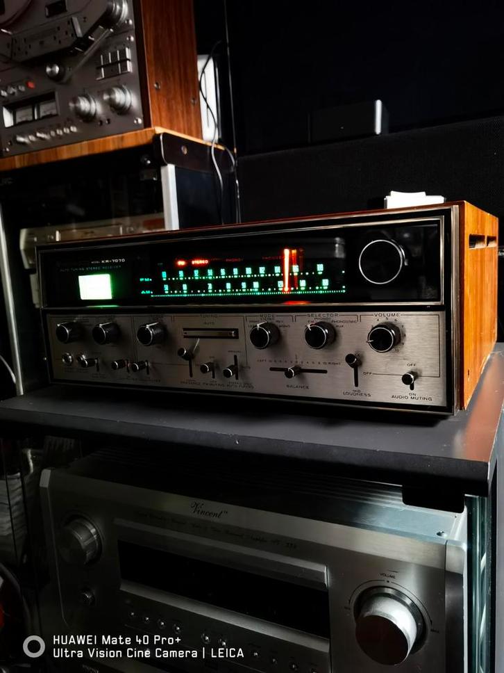 Kenwood KR-7070 Stereo Receiver - Vintage Topmodel!, Audio, Tv en Foto, Versterkers en Receivers, Gebruikt, Stereo, Overige merken