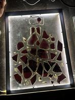 Stoere Wanddecoratie | Epoxy & Glas met Licht – Handgemaakt, Ophalen of Verzenden