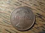 Nazi-Duitsland 1 Reichspfenning 1934, Berlijn #579, Verzenden, Duitsland, Losse munt