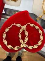 Prachtige 14 karaats grote wokkel oorbellen, Sieraden, Tassen en Uiterlijk, Oorbellen, Ophalen of Verzenden, Nieuw, Goud