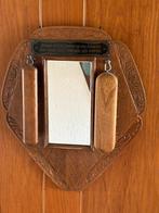 Nostalgische kledingborst/ spiegel met spreuk, Antiek en Kunst, Ophalen of Verzenden, Rechthoekig, Minder dan 50 cm