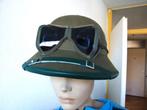 Helm,Duitsland,WWII,Tropen,DAKMet,Stof,Bril, Verzamelen, Militaria | Tweede Wereldoorlog, Verzenden, Landmacht, Duitsland, Helm of Baret