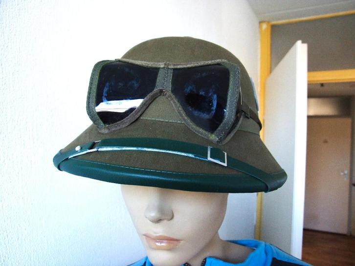 Helm,Duitsland,WWII,Tropen,DAKMet,Stof,Bril, Verzamelen, Militaria | Tweede Wereldoorlog, Landmacht, Helm of Baret, Duitsland
