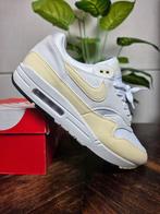 Nike Air Max 1 White Alabaster maat 44, Wit, Nike, Ophalen of Verzenden, Nike
