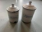 Vintage Emaille Kruidenpotjes - Chicorée & Poivre, Ophalen of Verzenden