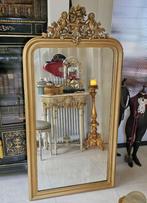 GROTE antieke KUIFSPIEGEL toogspiegel spiegel kuif putti, Antiek en Kunst, Antiek | Spiegels, Ophalen, Rechthoekig