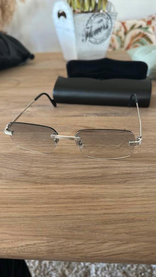 Cartier zonnebril custom glazen, Sieraden, Tassen en Uiterlijk, Zonnebrillen en Brillen | Heren, Zo goed als nieuw, Zonnebril