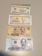 Vietnam, lotje van 4 biljetten waarvan 3 UNC (B2), Postzegels en Munten, Bankbiljetten | Azië, Ophalen of Verzenden